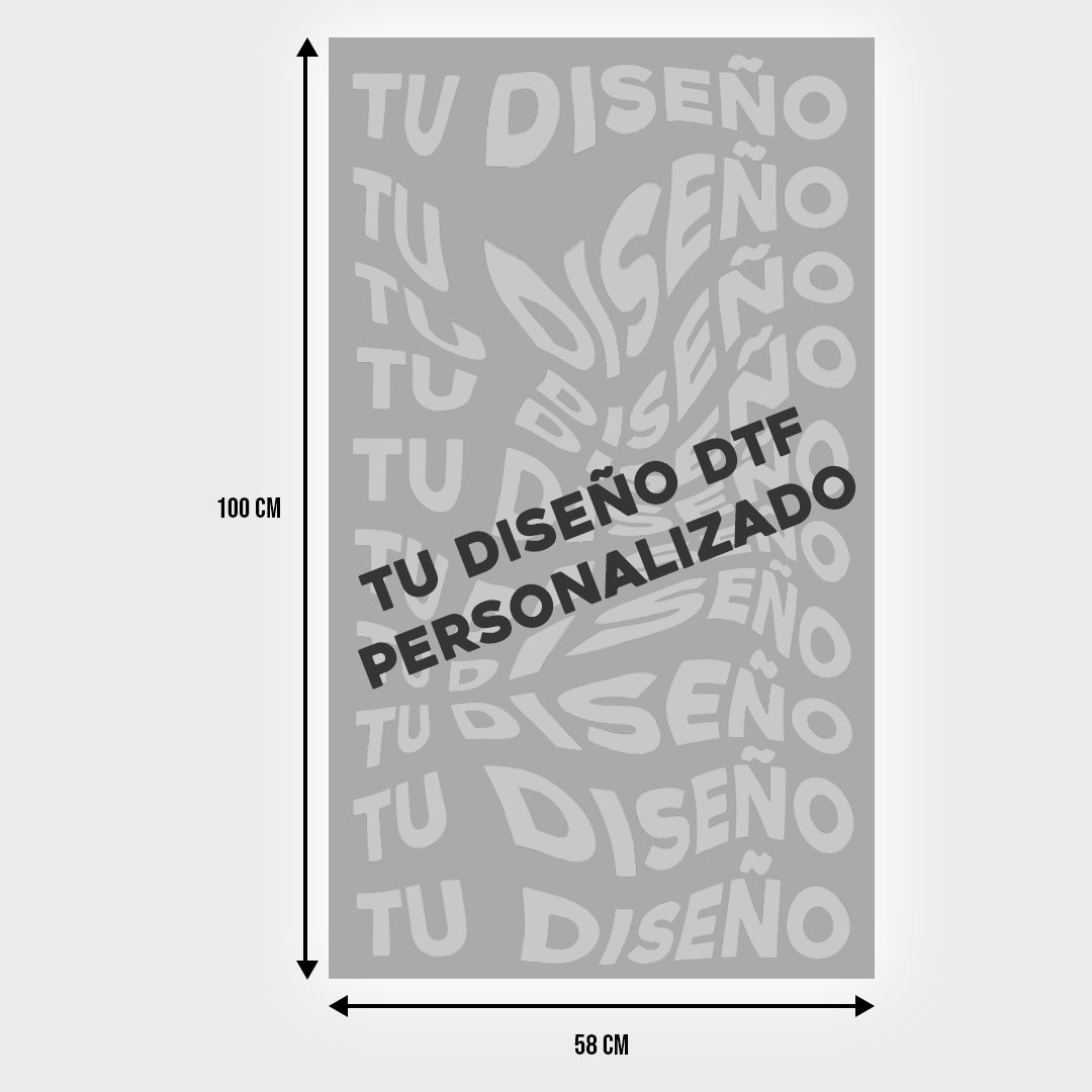 Impresión DTF 100cm x 58cm personalizada
